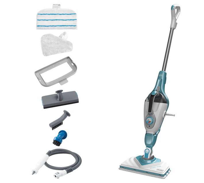 Black & Decker 1300W 9-in-1 Steam-mop with SteaMitt, FSMH1351SM-QS