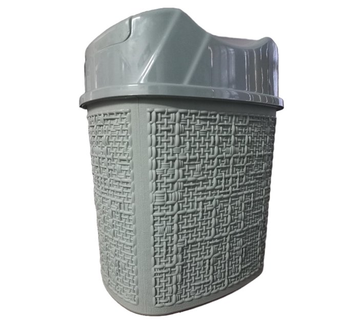 Designer Dustbin 5.5Lt Grey Makro
