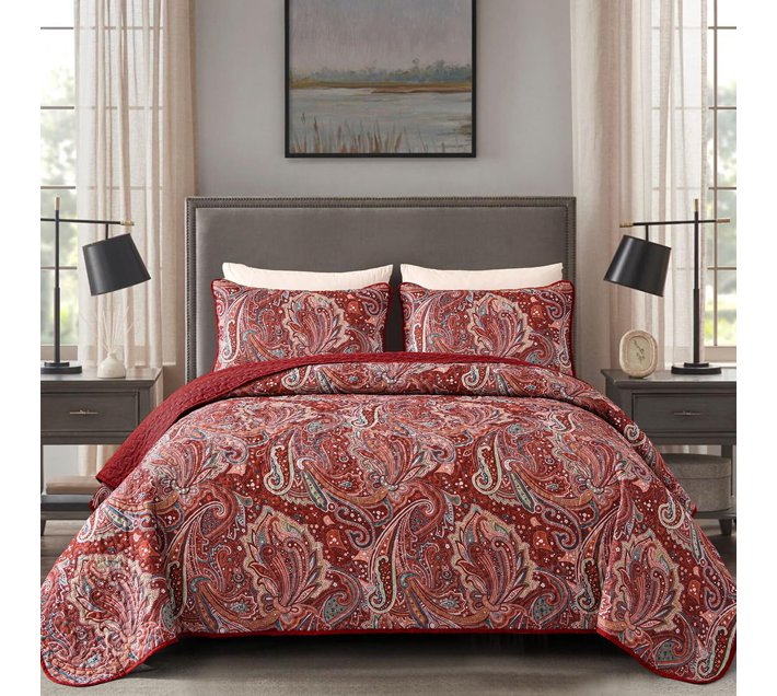 Urban Lifestyle Printed Queen Quilt for Mild Winter (Microfiber