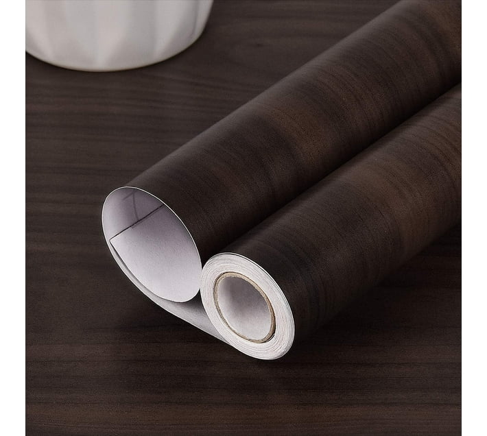 New Era Living Chocolate Brown Woodgrain Contact Paper Decorative Brown
