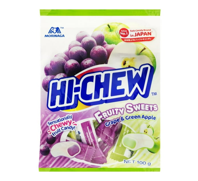 Buy Morinaga Hi-Chew Fruity Sweets Grape & Green Apple 100g in