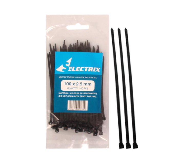 Someone’s in a Makro Cable Ties 2.5mm x 100mm Black 100 Pieces Per