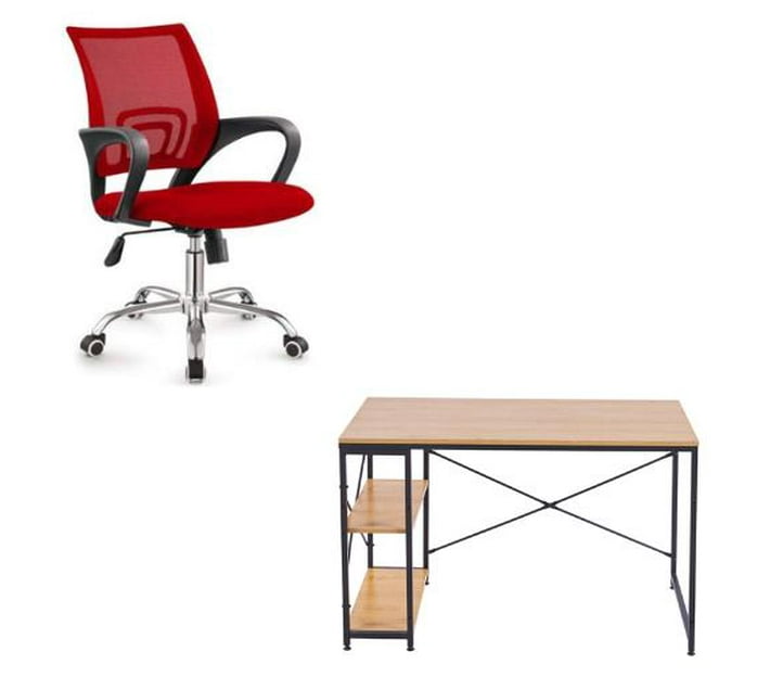 Someone’s in a Makro Work Space Combo Artiss Office Chair + Computer