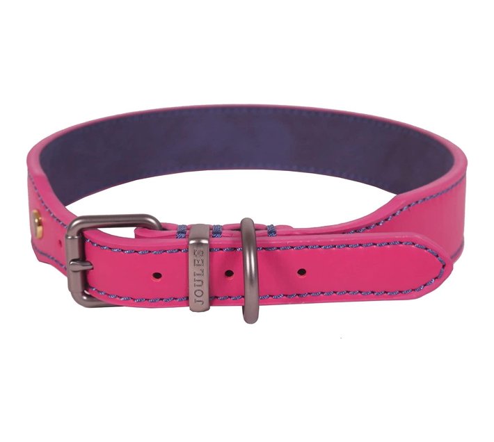 Rosewood Joules Pink Leather Dog Collar XLarge Makro