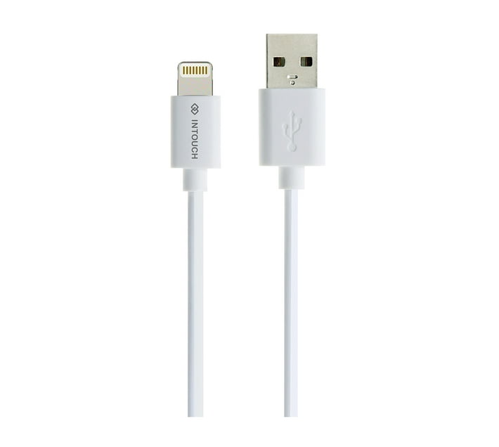 INTOUCH 3.0m Charge and Sync Cable - USB to Lightning (White) | Makro