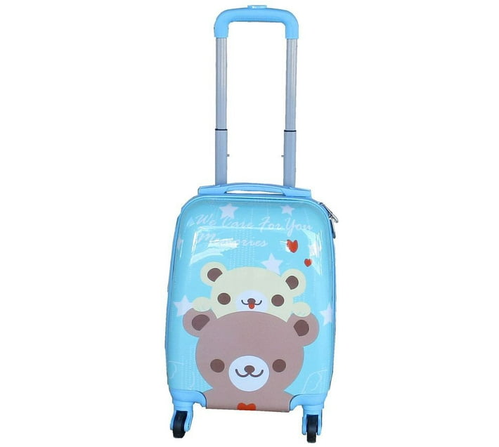 SMTE Kiddies Cartoon Hand Luggage Kids School Bag Suitcase for Children