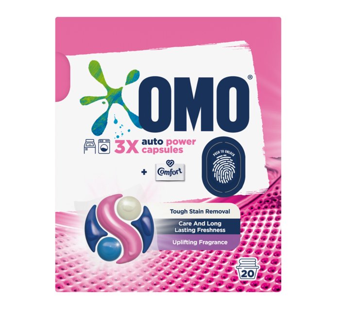 Buy Omo Auto Capsules Regular 20 Pods in Bulk | Makro Business