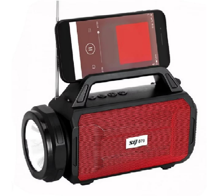 Generic SY979 Solar Rechargable Emergency Flashlight with Bluetooth