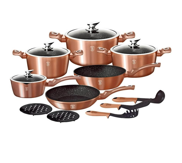 15 piece Cookware Set, Metallic Line Royal Purple Edition - Berlinger Haus  PERMANENT STORE - Touch of Modern