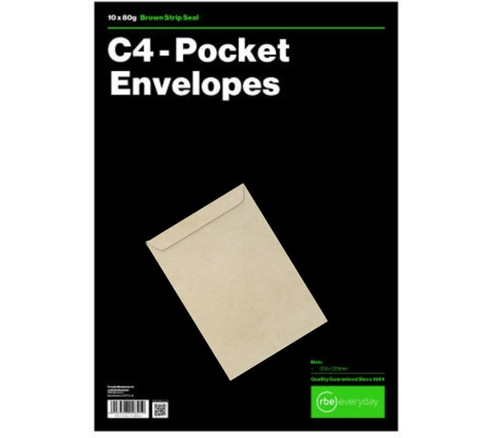 RBE E8250 Brown Strip Envelope C4P Seal 10's (1 Sets) Makro