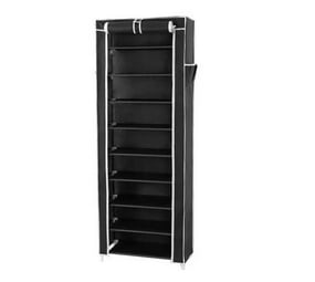 Someone s in a Makro Multipurpose Portable Folding Shoe Rack 9 Tier Black Mood