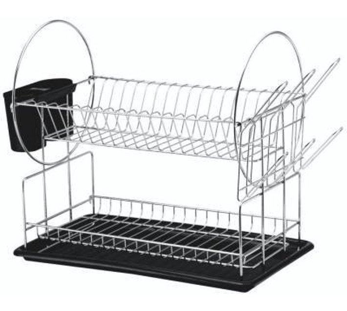 Casa DDCAT201PPBK Carbon Steel Dish Drainer Kitchen Rack (Deep Navy ...