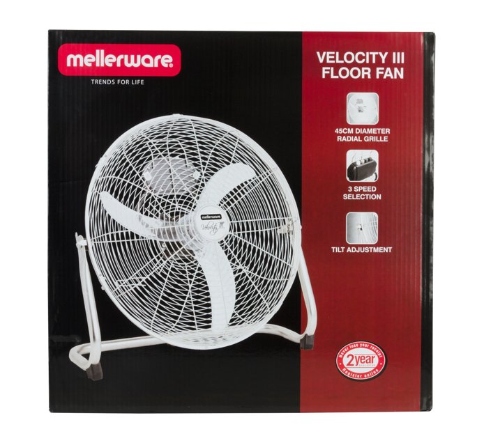 Mellerware 45cm Floor Fan Makro