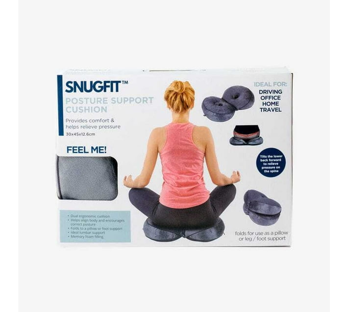 Posture Support Pillow Foam Geometric Bolster Pack of 1 Grey Makro