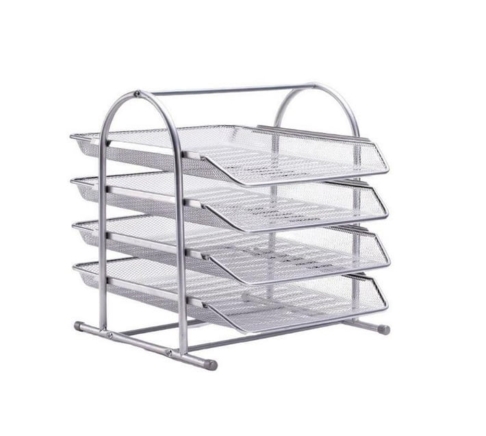 Someone’s in a Makro 4 Tier Document Trays A4 Paper Organizer Document ...