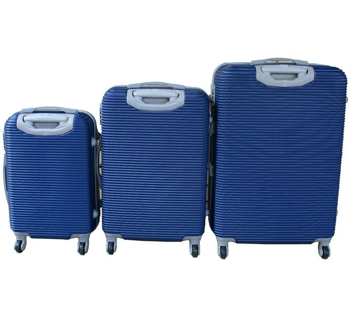 SMTE 3Piece Travel 28Inch Luggage Suitcase Bag Set Stylis Navy