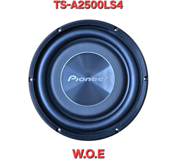 Pioneer TS-A2500LS4 1200W 25cm A-Series Component Subwoofer - Car Audio