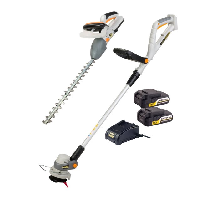 Ryobi 18V Hedge Trimmer & Line Trimmer Kit XLT240, XHT510, XB2000K Makro