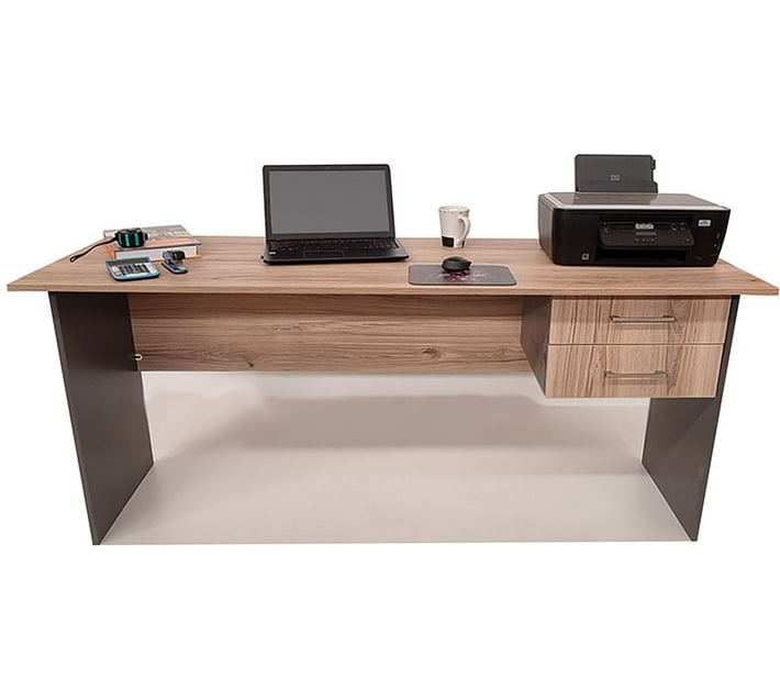 Flatpack DIY FPOFDELO2D150SAHSTG Engineered Wood Study Table (Free