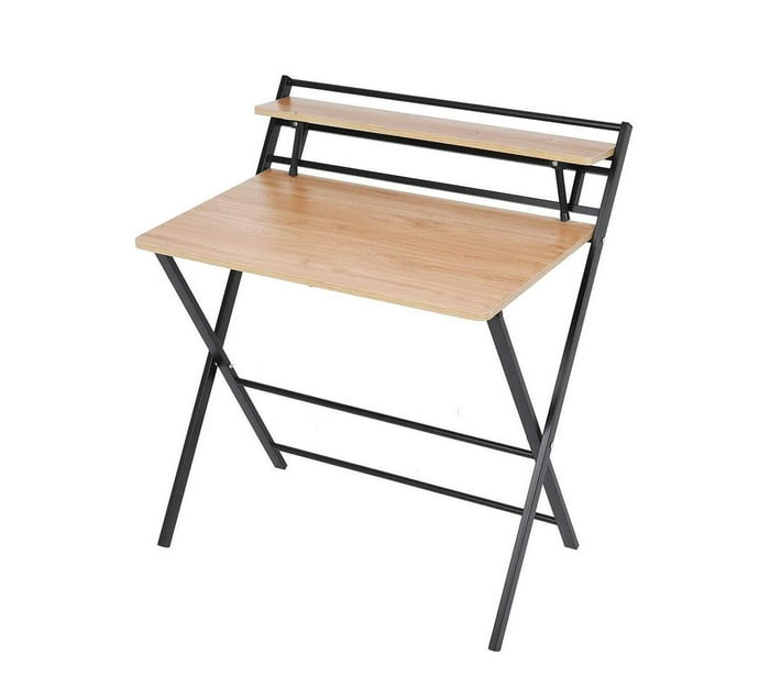 Nerdy Admin 2 Tier Folding Study Desk Table &