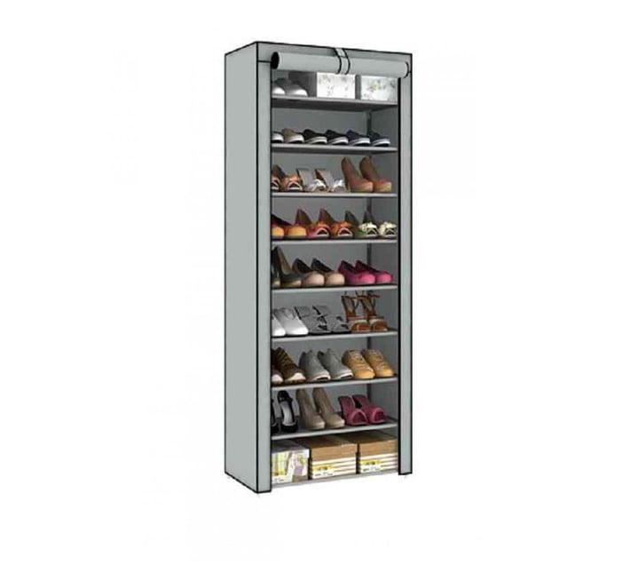 Someone’s in a Makro Multipurpose Portable Folding Shoe Rack 9 Tier ...