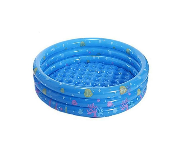 100cm 3 - Ring Inflatable Swimming Pool - Blue | Makro