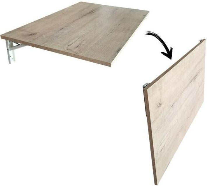 SpaceSave 310104151420 Engineered Wood Multipurpose Table (Wall