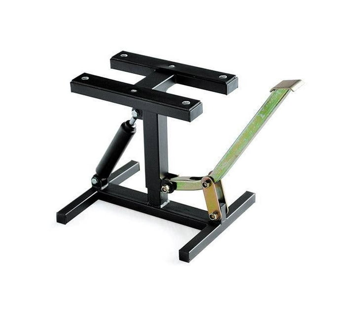 Someone’s in a Makro Sumomoto Steel Hydraulic MX Lift Stand- Black Mood