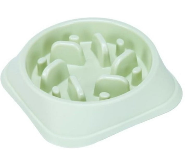 The Good Sport Pet Bowl Slow Feeder Plastic Anti Choking Dog Green