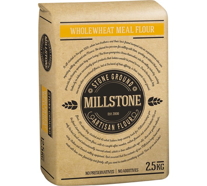 Delish Real Food Company Millstone Artisan Stone Ground Whole Wheat
