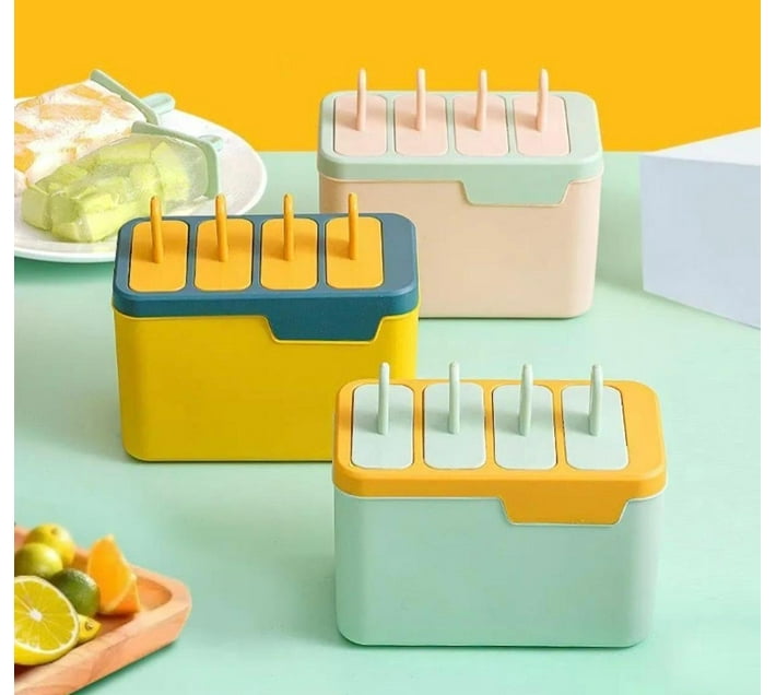 ice lolly 1 Plastic Ice Cube Tray (Earth colors Matte, Pack of 1) Makro