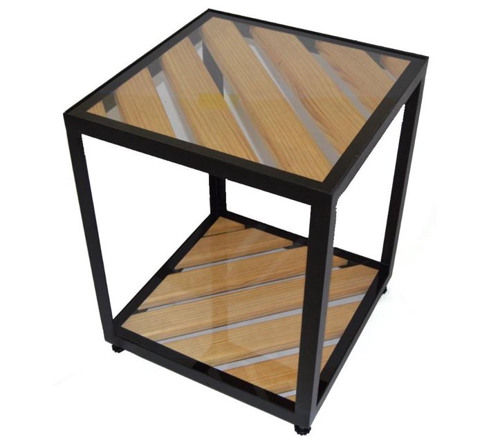 Acero Side Tables Steel and Wood Design Makro