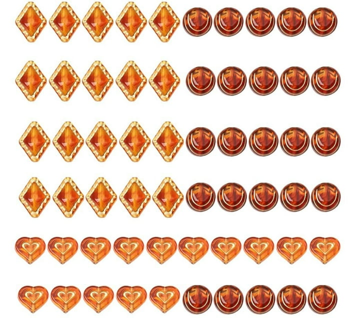 The Good Sport Craft Abstract Bronze Amber Beads for DIY Jewellery