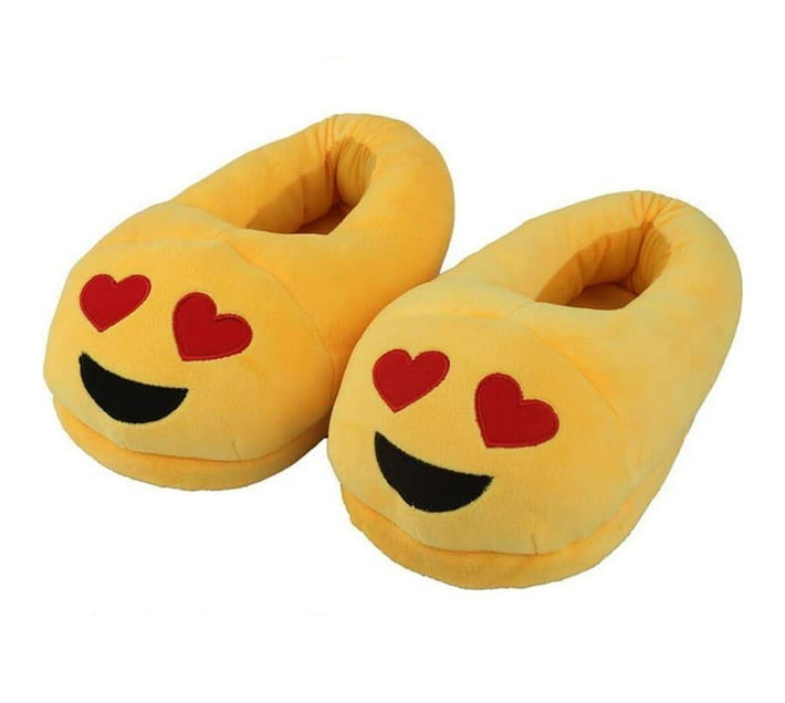 Soft Plush Emoji Slippers 