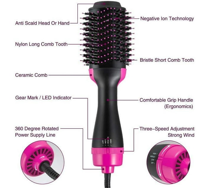 2 in 1 hair dryer volumizer best sale