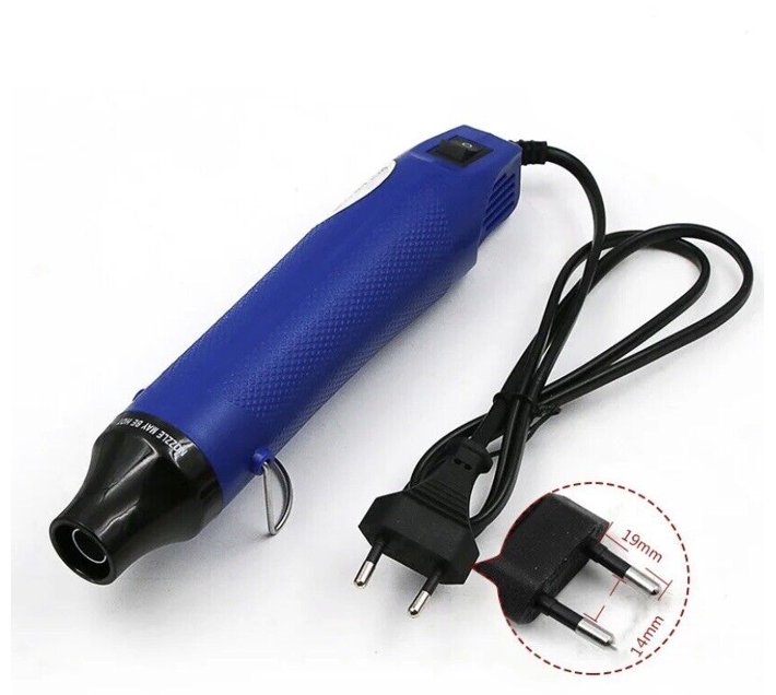 The Great Living Co. Mini Heat Gun for Krafting. 300W DIY Blue Fixed