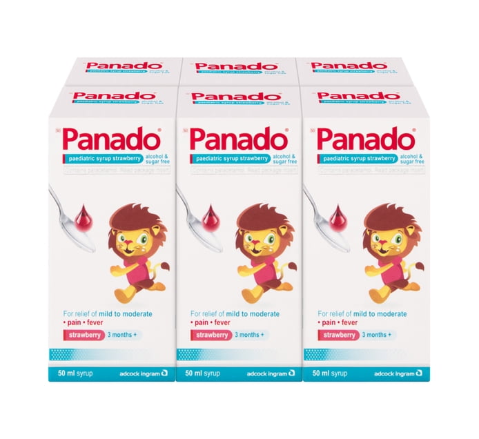 Buy Panado Paediatric Syrup Strawberry (6 x 50ml) in Bulk | Makro Business