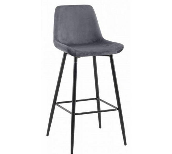 Jost Fabric Bar Stool (Finish Colour Grey, DIY(DoItYourself)) Makro