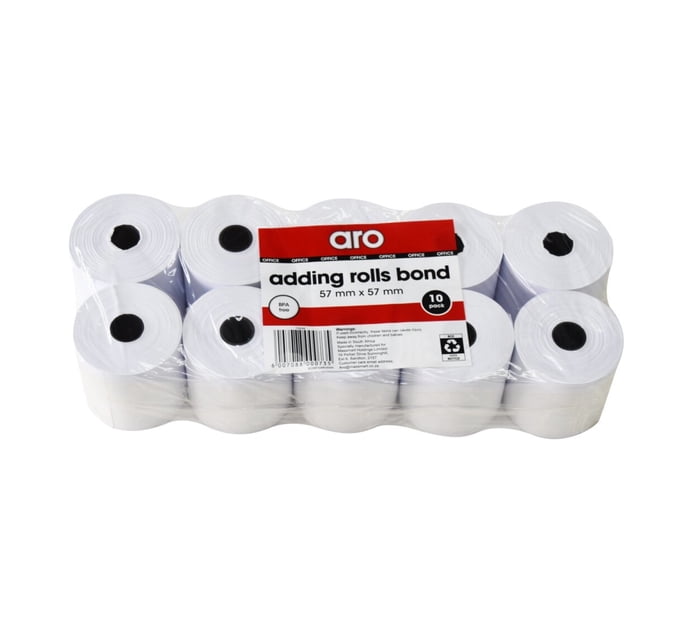 Buy Aro 57 mm x 57 mm Adding Rolls in Bulk | Makro Business