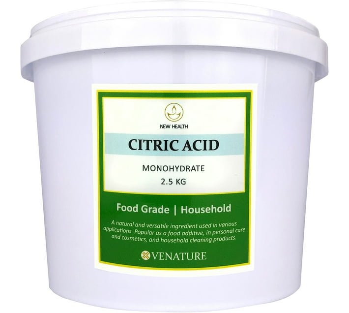 New Health Citric Acid Monohydrate 2KG Citric Crystals (2500 g) Makro