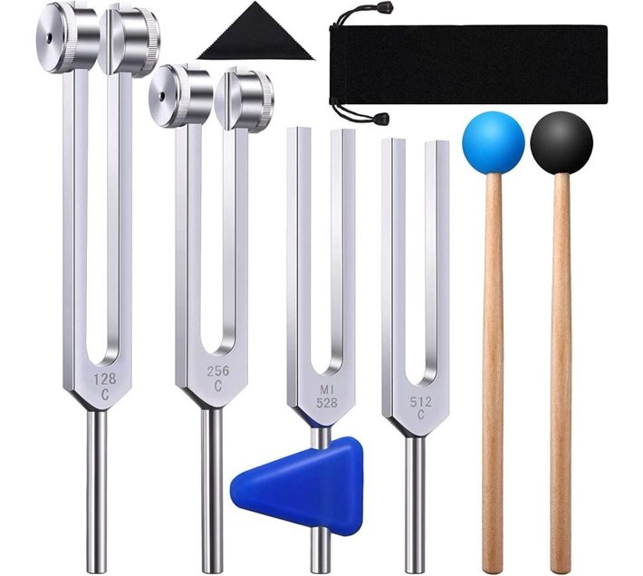 The Good Sport Health Sound Tuning Fork Set for Sound Vibration 8pcs