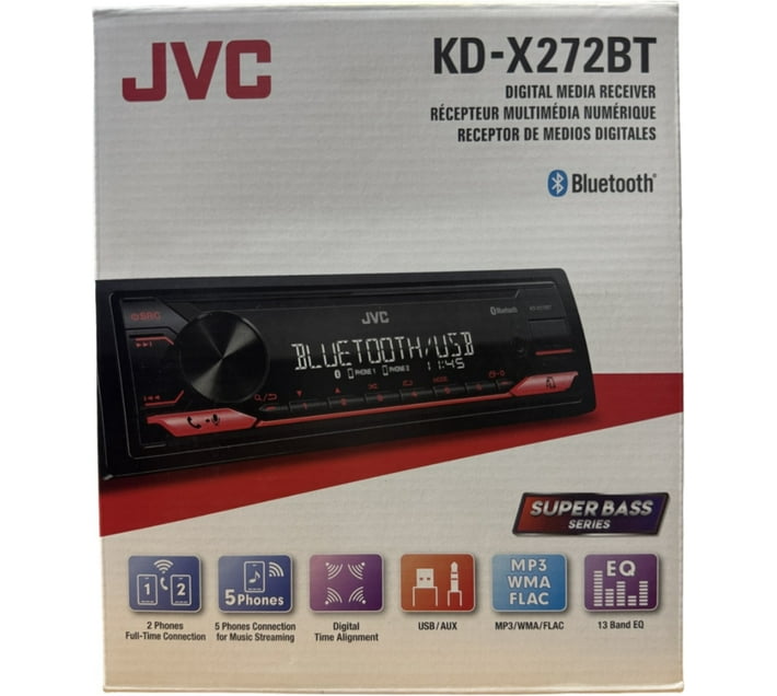 JVC KD-X272BT Car Stereo (Single Din) | Makro