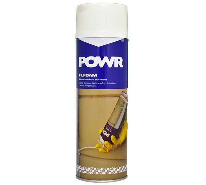 POWR Polyurethane Foam Filler (Filfoam) 750ml Exterior Liquid Crack