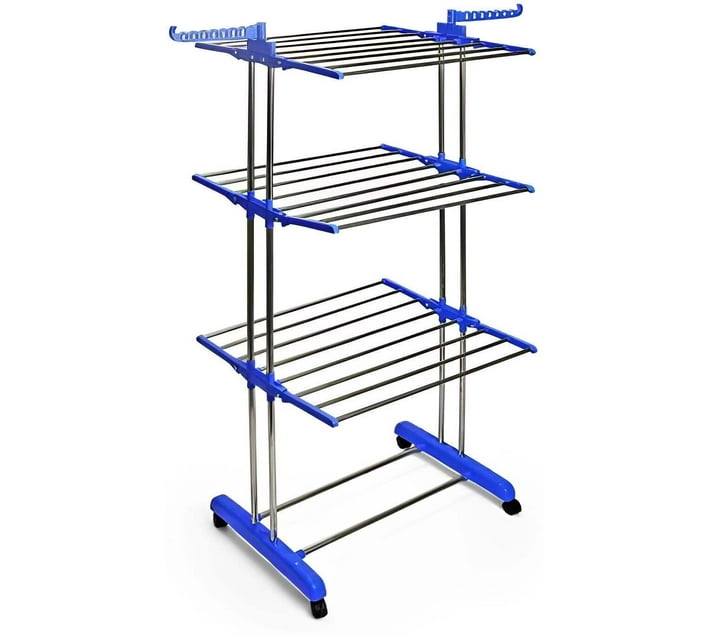 Sastro Aluminium Floor Cloth Dryer Stand NA (3 Tier) Makro