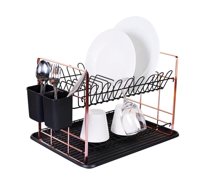 Someone’s in a Makro Berlinger Haus 48cm Stylish PP Dish Rack Black