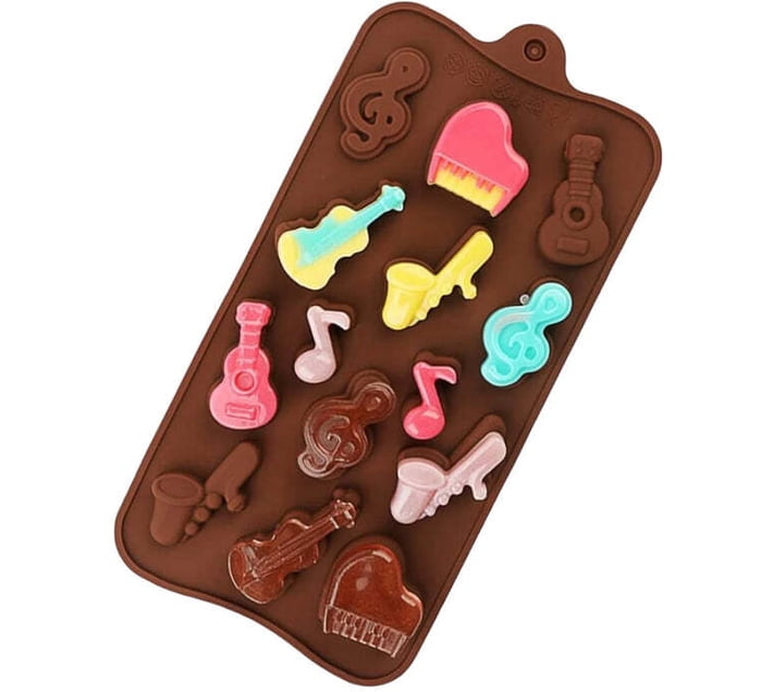 Buy Maruti Groups Music Instruments Chocolate Silicone Mould Silicone ...