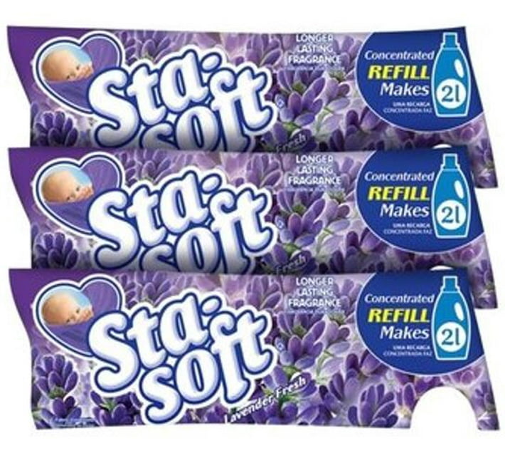Buy SS Sta-Soft Lavender Value Pack Fabric Softener (3 x 500 ml) in ...