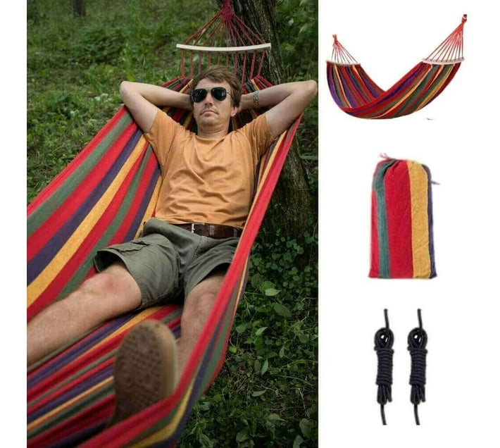 Perfect Dealz GG 9OK7 Nylon Hammock Multicolor Pre assembled Makro