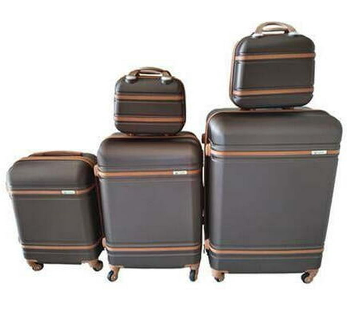 SMTE Suitcases Travel Trolley Luggage Set Checkin Suitcase 4 Wheels
