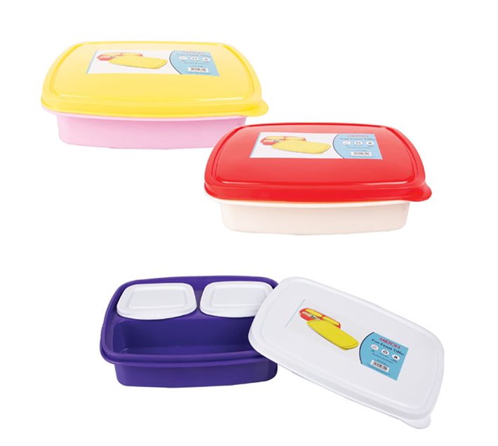 Someone’s in a Makro 3 Layer Plastic Lunch Box 25 X 14 X 5cm Set of